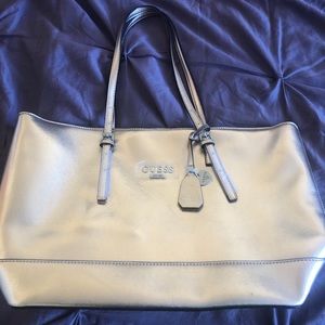 Gold Guess purse